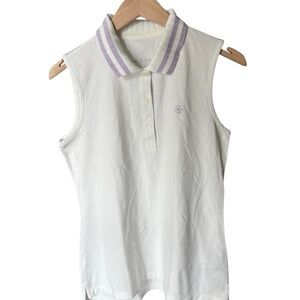 Tory Burch White Sleeveless Top